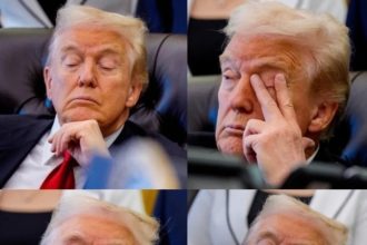 ترامب يغفو لحظات خلال مؤتمر صحافي في البيت الأبيض