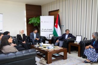 العدوان يلتقي القادة الشباب المشاركين في مؤتمر المناخ العالمي بالبرازيل