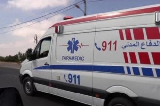 5 مصابين في تصادم على طريق الرويشد