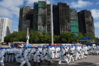 الصين تطلق حملة لمكافحة حرائق المباني الشاهقة