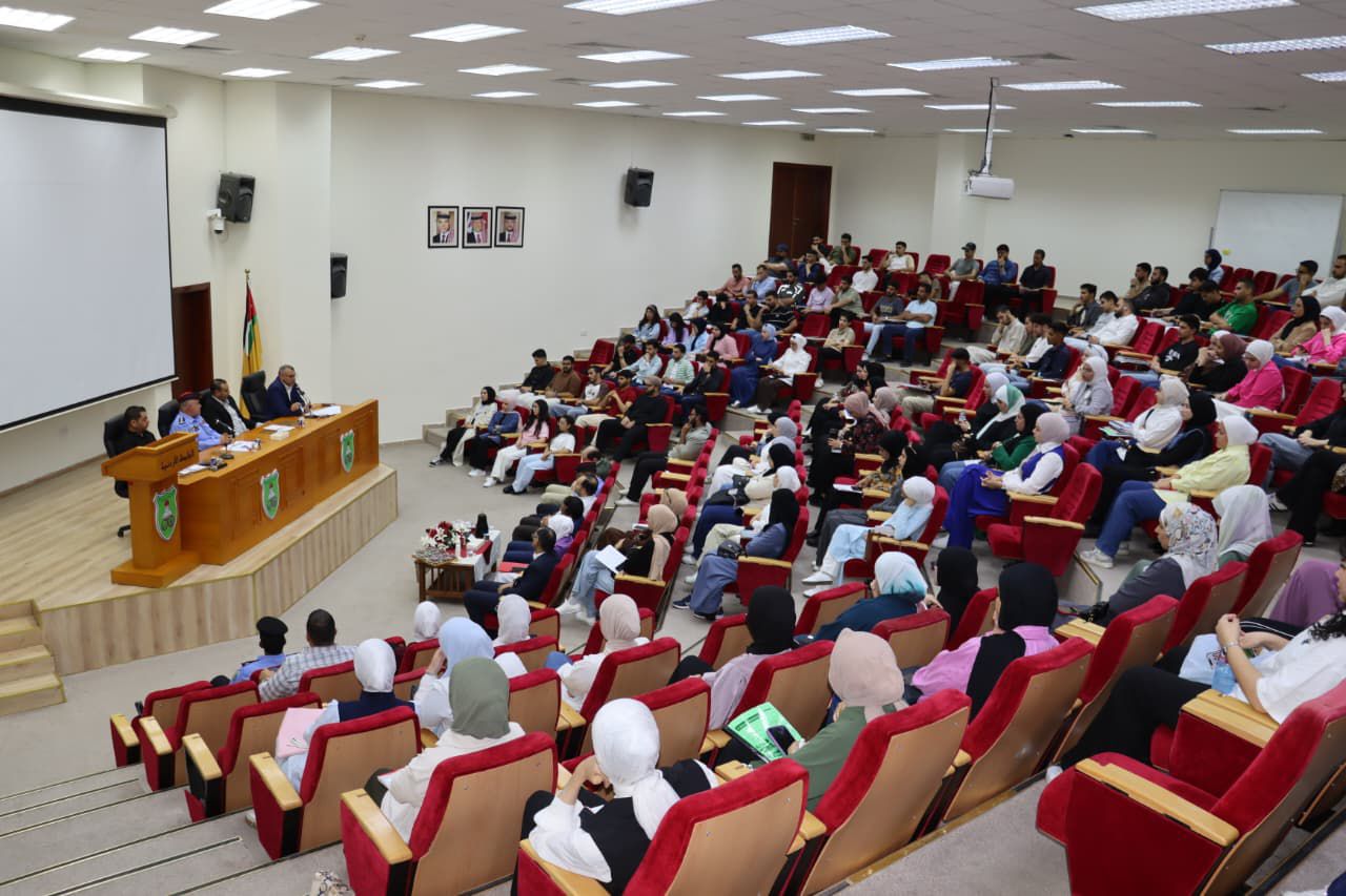 صورة حول : مديرية الأمن العام تواصل تنظيم فعاليات الأسبوع التوعوي الجامعي "بالحوار نبني بيئة جامعية آمنة" مديرية الأمن العام تواصل تنظيم فعاليات الأسبوع التوعوي الجامعي "بالحوار نبني بيئة جامعية آمنة"