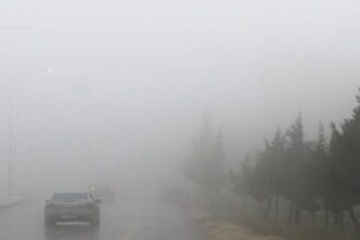 حوادث مرورية وإصابات نتيجة الضباب بالاردن