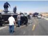 وفاة شخص وإصابة آخر في حادث تصادم على الطريق الصحراوي