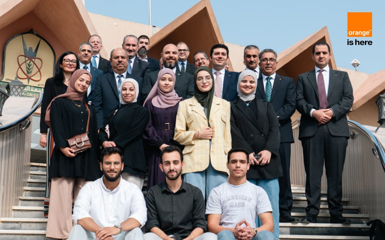 The CEO of Orange Jordan Visits Yarmouk University President