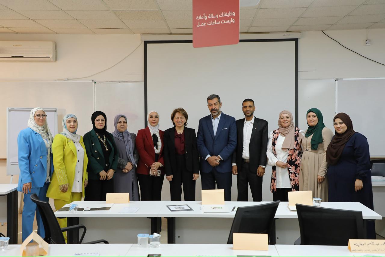 البلبيسي تتفقد برامج تدريب موظفي الصف الأول في آل البيت واليرموك