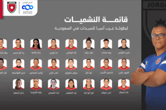 الإعلان عن قائمة المنتخب الأردني للسيدات في بطولة غرب آسيأ