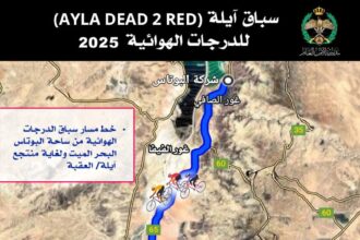 الأمن العام يعلن إغلاق مسار سباق آيلة للدراجات الهوائية يوم الجمعة المقبل