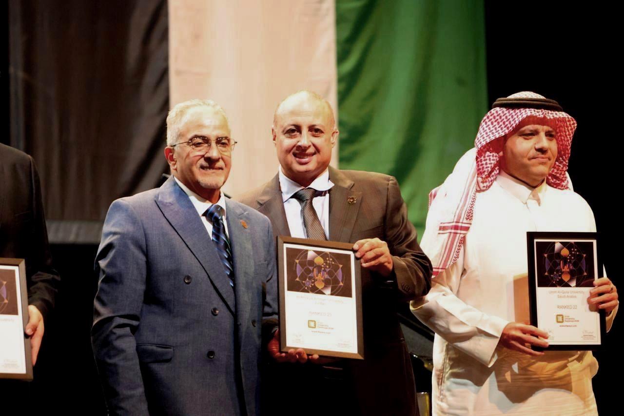 إعلان فوز عمان الاهلية بالمركز 23 عربياً والأولى على الجامعات الأردنية بحفل اختتام فعاليات قمة التايمز