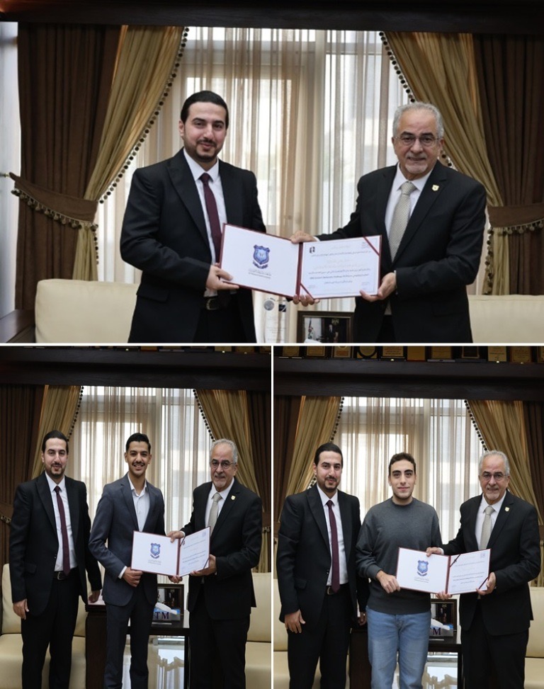 صورة حول : رئيس عمان الأهلية يكرّم فريق الجامعة الفائز بالمركز الثاني محلياً بمسابقة IEEE للأمن السيبراني والأول في فئة الويب المتقدّم رئيس عمان الأهلية يكرّم فريق الجامعة الفائز بالمركز الثاني محلياً بمسابقة IEEE للأمن السيبراني والأول في فئة الويب المتقدّم