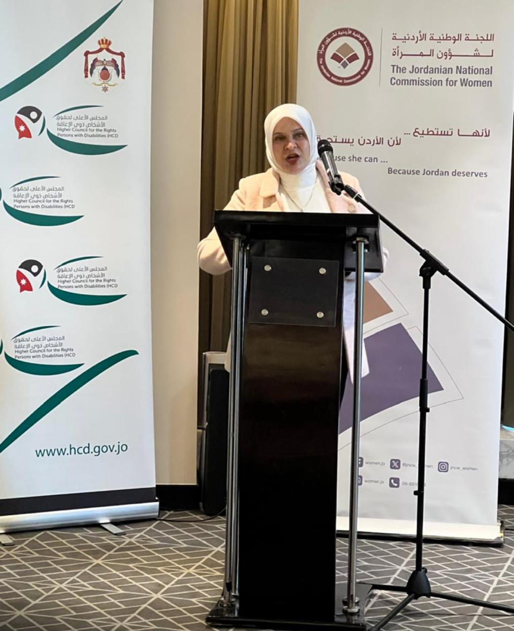 القوابعة تشارك في ورشة عمل مشاركة المرأة ذات الإعاقة في الأحزاب