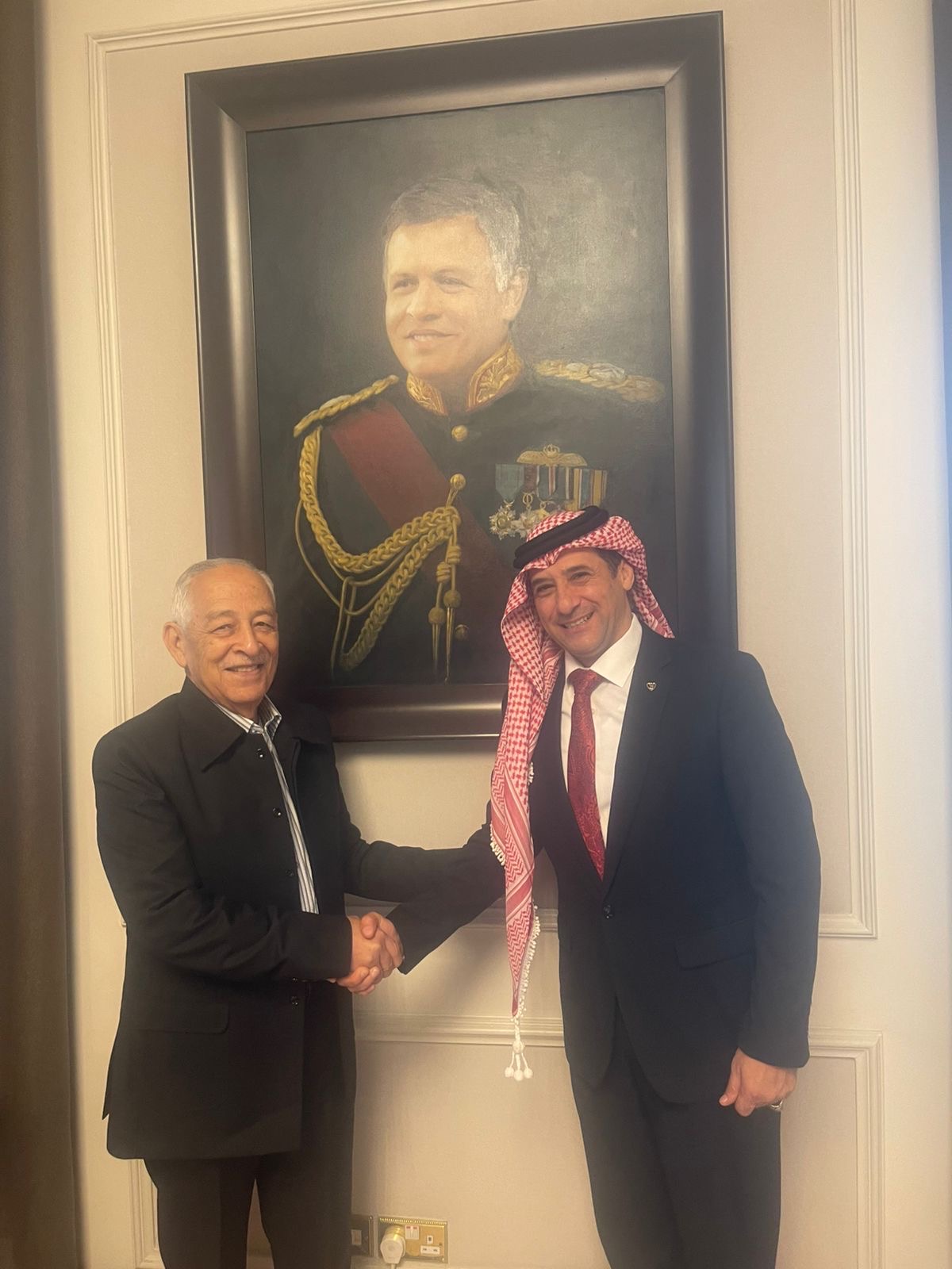 رسالة شكر من ابو برجس الشبول الى ابو حسن العيسوي