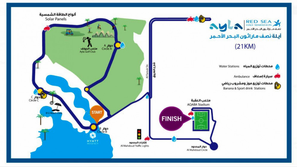 مديرية الأمن العام تغلق مسار سباق آيلة بالعقبة