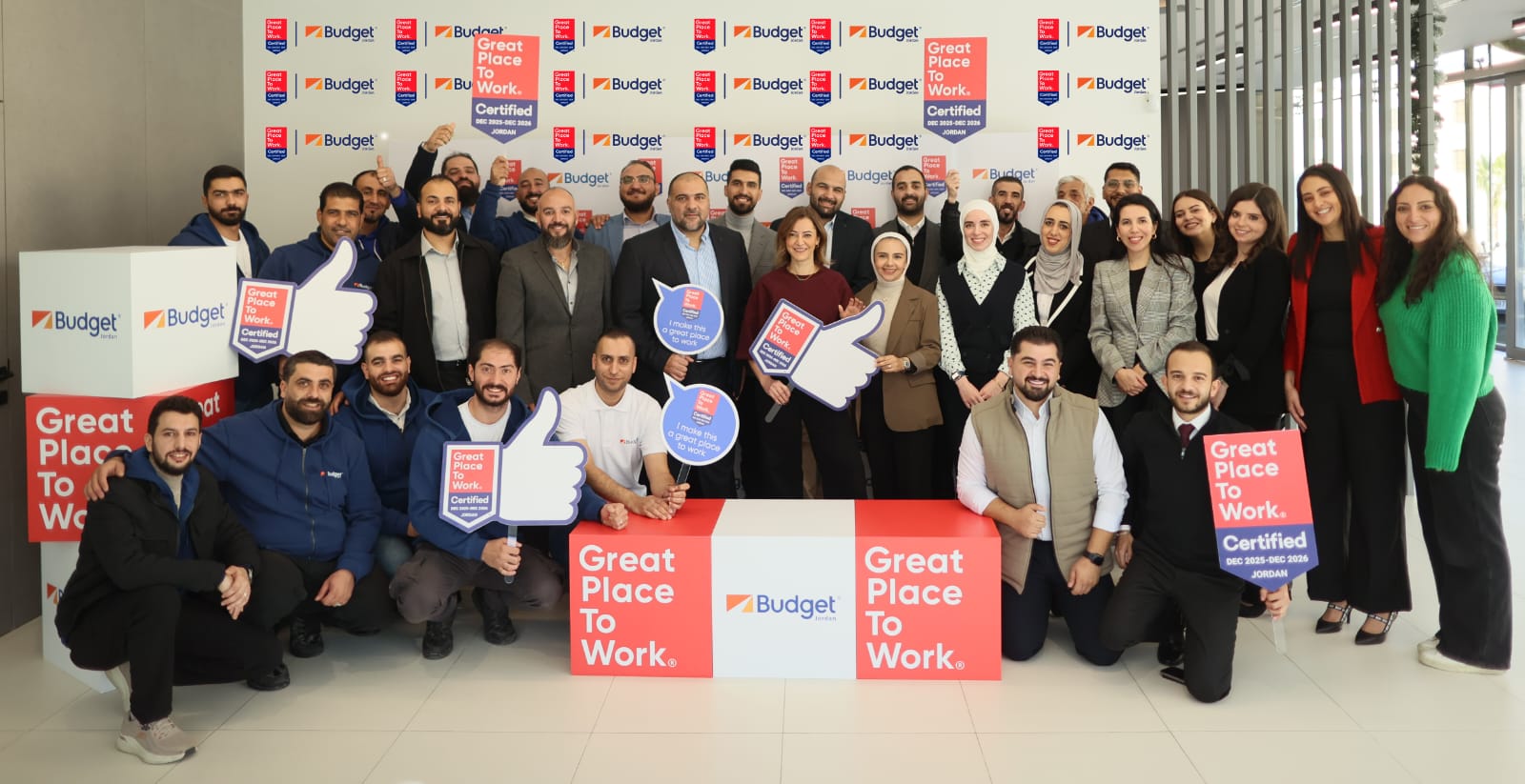 Budget Car Rental Becomes First in Jordan’s Car Rental Industry to Earn Great Place