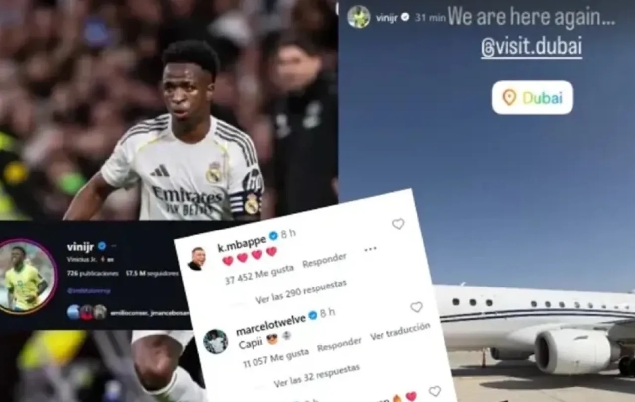 جدل مدريدي واسع بسبب سفر فينيسيوس جونيور إلى دبي