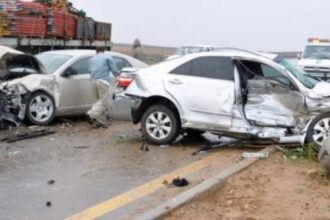 حادث على طريق "نزول صافوط" يربك حركة المرور