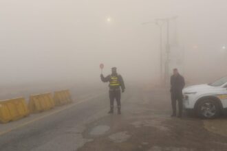 ضباب كثيف في رأس النقب وتحذير السائقين