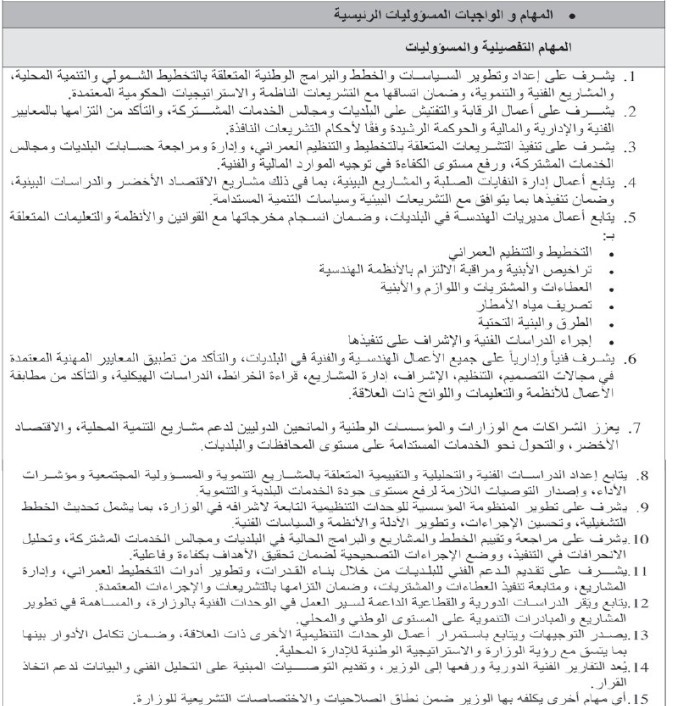 وظيفة حكومية شاغرة… تفاصيل