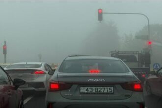 تحذيرات مرورية بسبب الضباب الكثيف