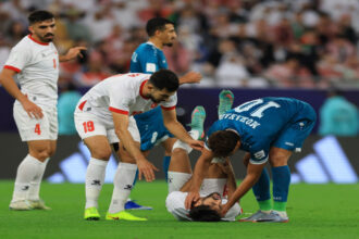 يزن النعيمات يتعرض لقطع في الرباط الصليبي بعد مواجهة العراق في كأس العرب