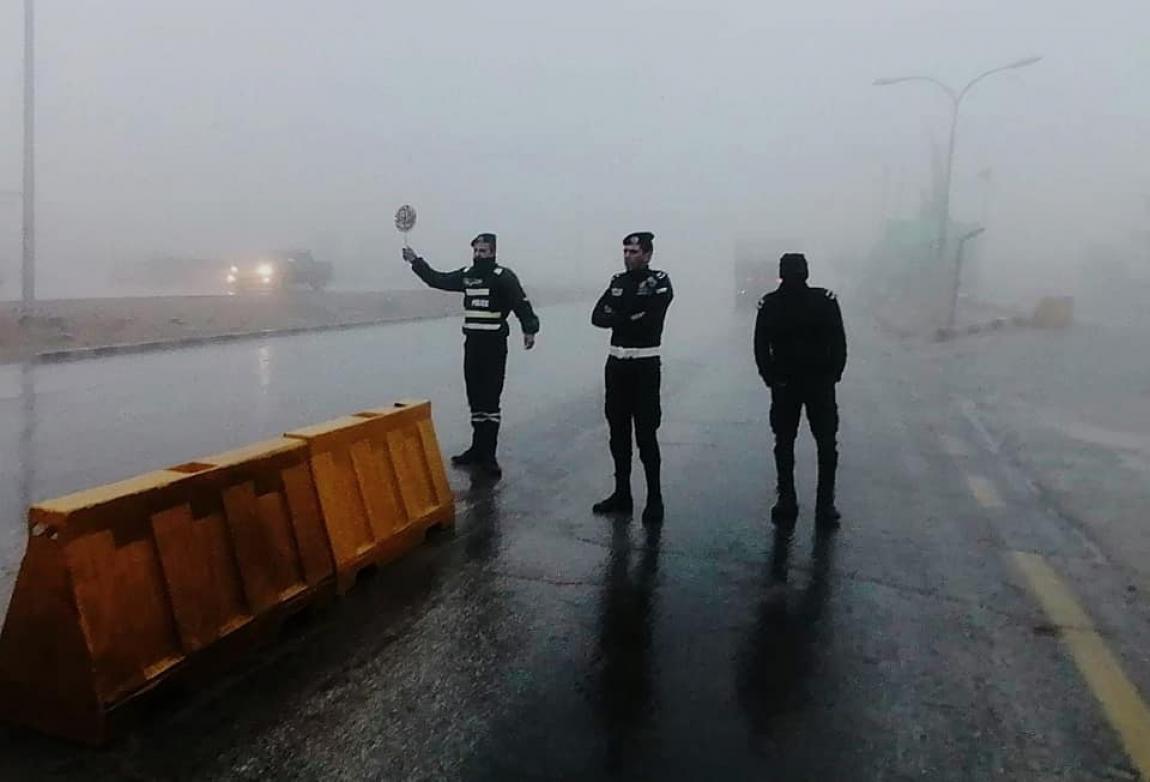 إصابة 9 أشخاص بحادث تصادم 7 مركبات على طريق العمري