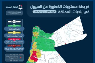 تحذير من وزارة الإدارة المحلية: منخفض جوي شديد الفعالية يؤثر على المملكة غداً