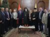 القاضي يقدم التهاني للمسيحيين في البطريركية اللاتينية ومطرانية الروم الأرثوذكس والكاثوليك