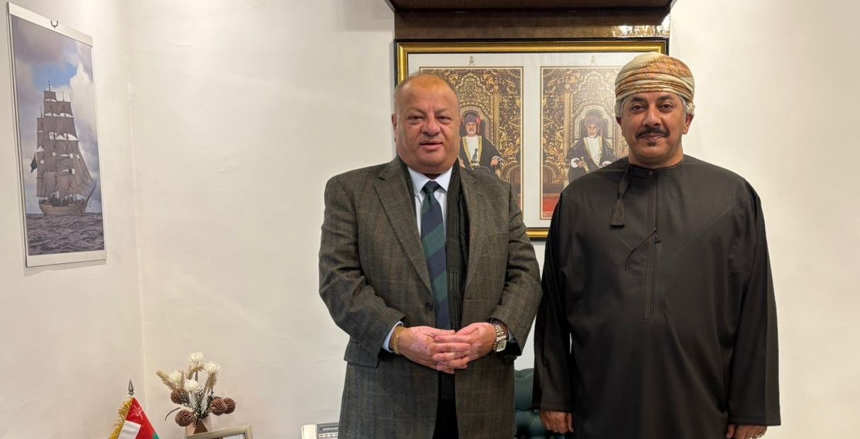 سماوي يلتقي سفير سلطنة عُمان لدى المملكة الأردنية الهاشمية
