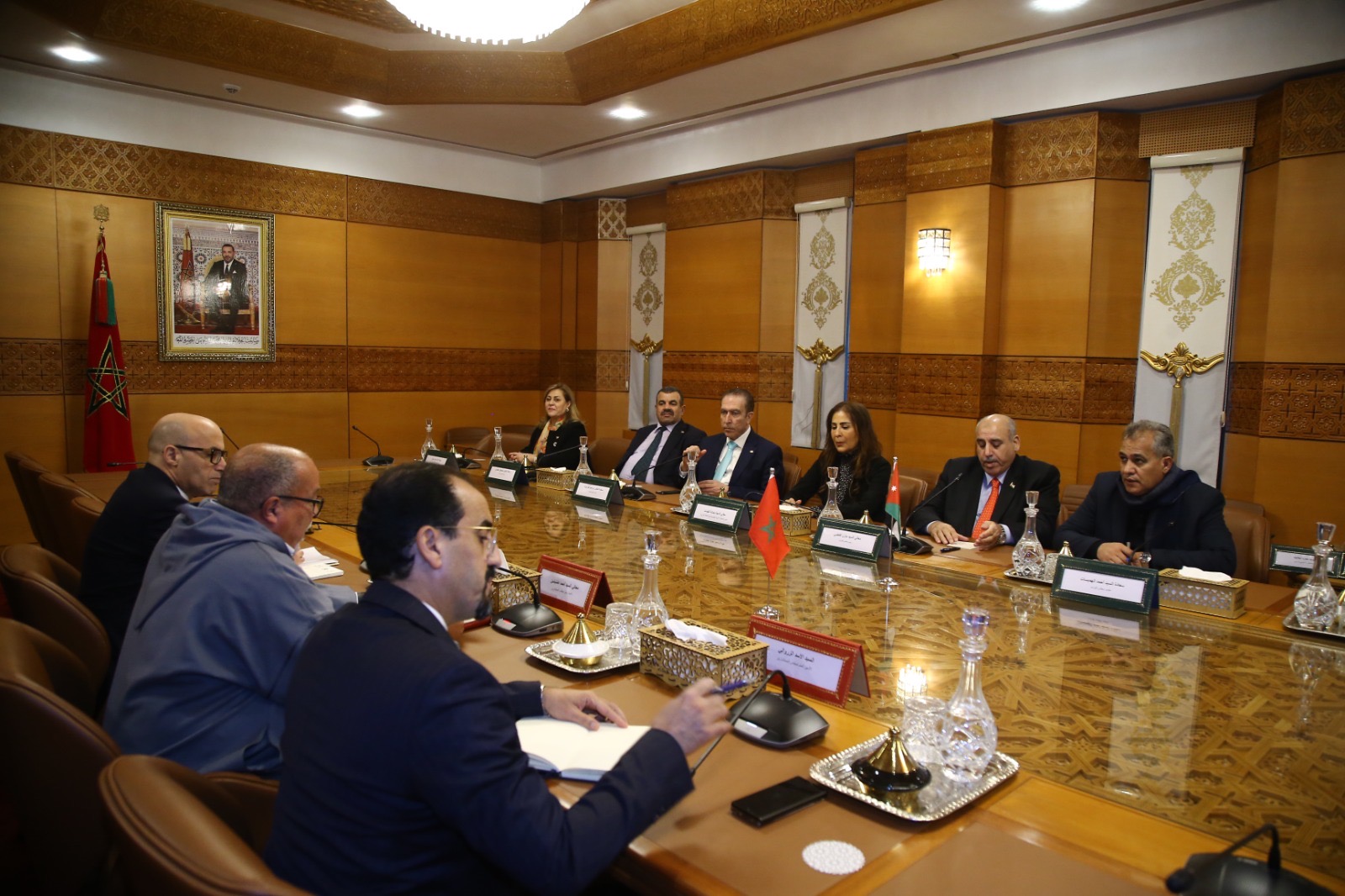 بالصور... وفد برلماني برئاسة القاضي يبدأ زيارته للمغرب