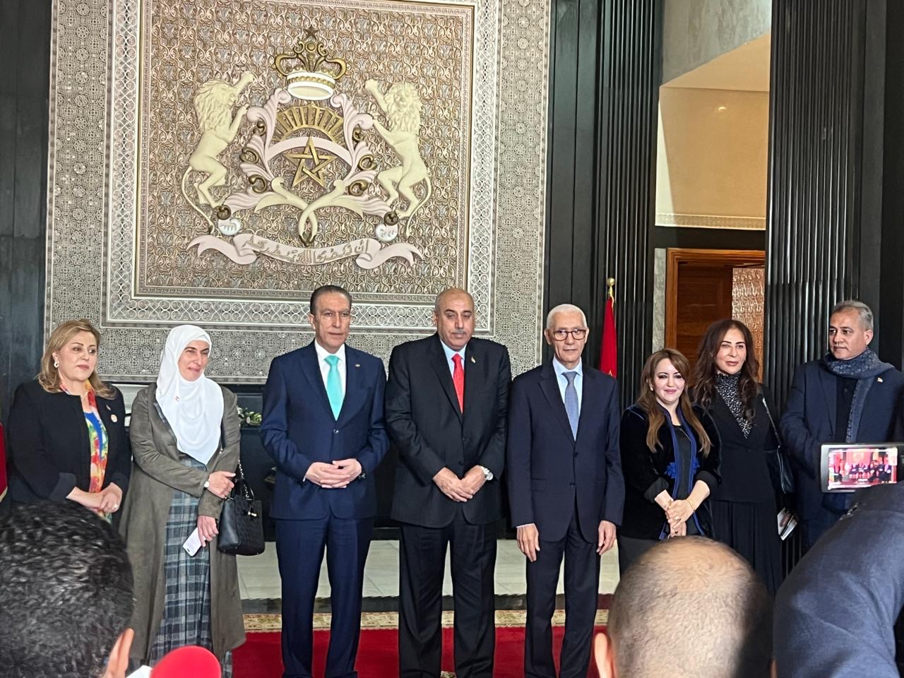 بالصور... وفد برلماني برئاسة القاضي يبدأ زيارته للمغرب