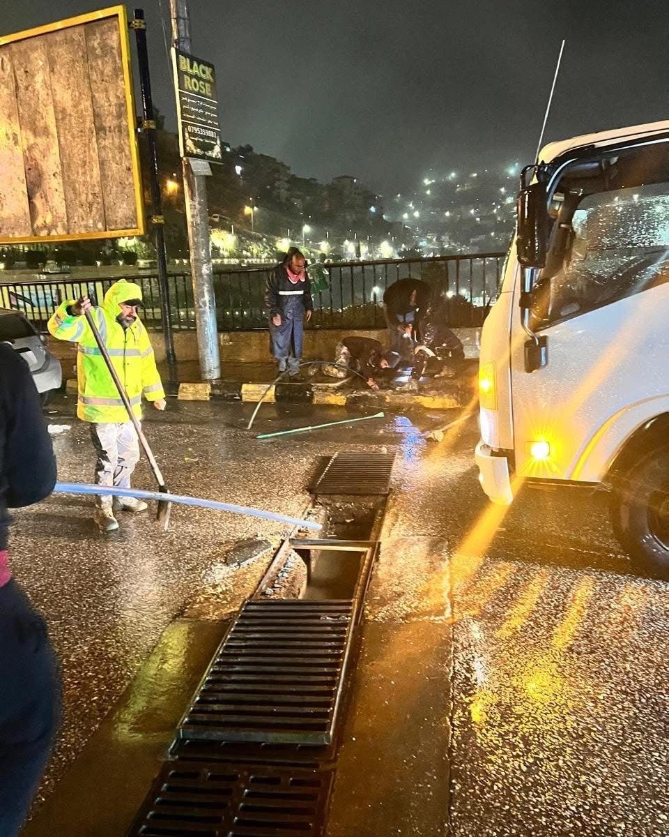 وزارة الإدارة المحلية تتعامل مع 89 ملاحظة خلال المنخفض الجوي