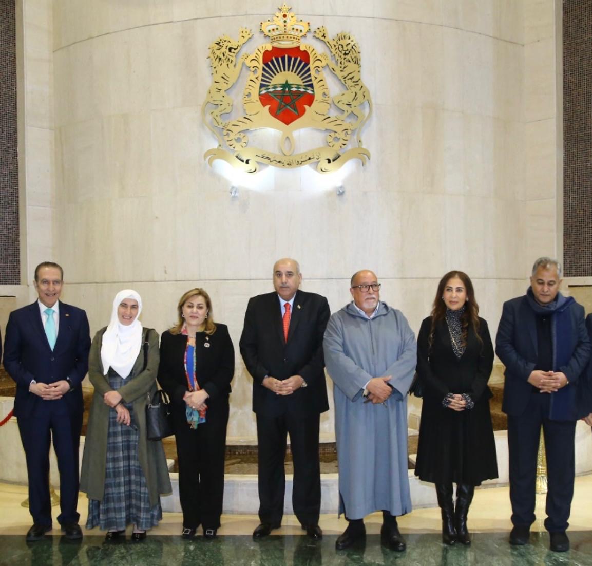 صورة حول : بالصور... وفد برلماني برئاسة القاضي يبدأ زيارته للمغرب بالصور... وفد برلماني برئاسة القاضي يبدأ زيارته للمغرب