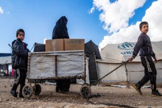 انسحاب قسد من مخيم الهول شمال شرق سوريا