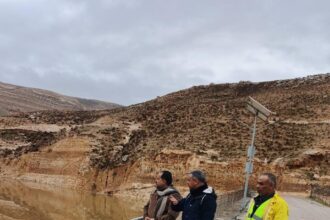 أمين عام سلطة وادي الأردن يتفقد سد زرقاء ماعين بعد بلوغه الطاقة القصوى للمياه