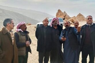 أمين عام الزراعة يتفقد أضرار السيول على القطاع الزراعي في الكرك