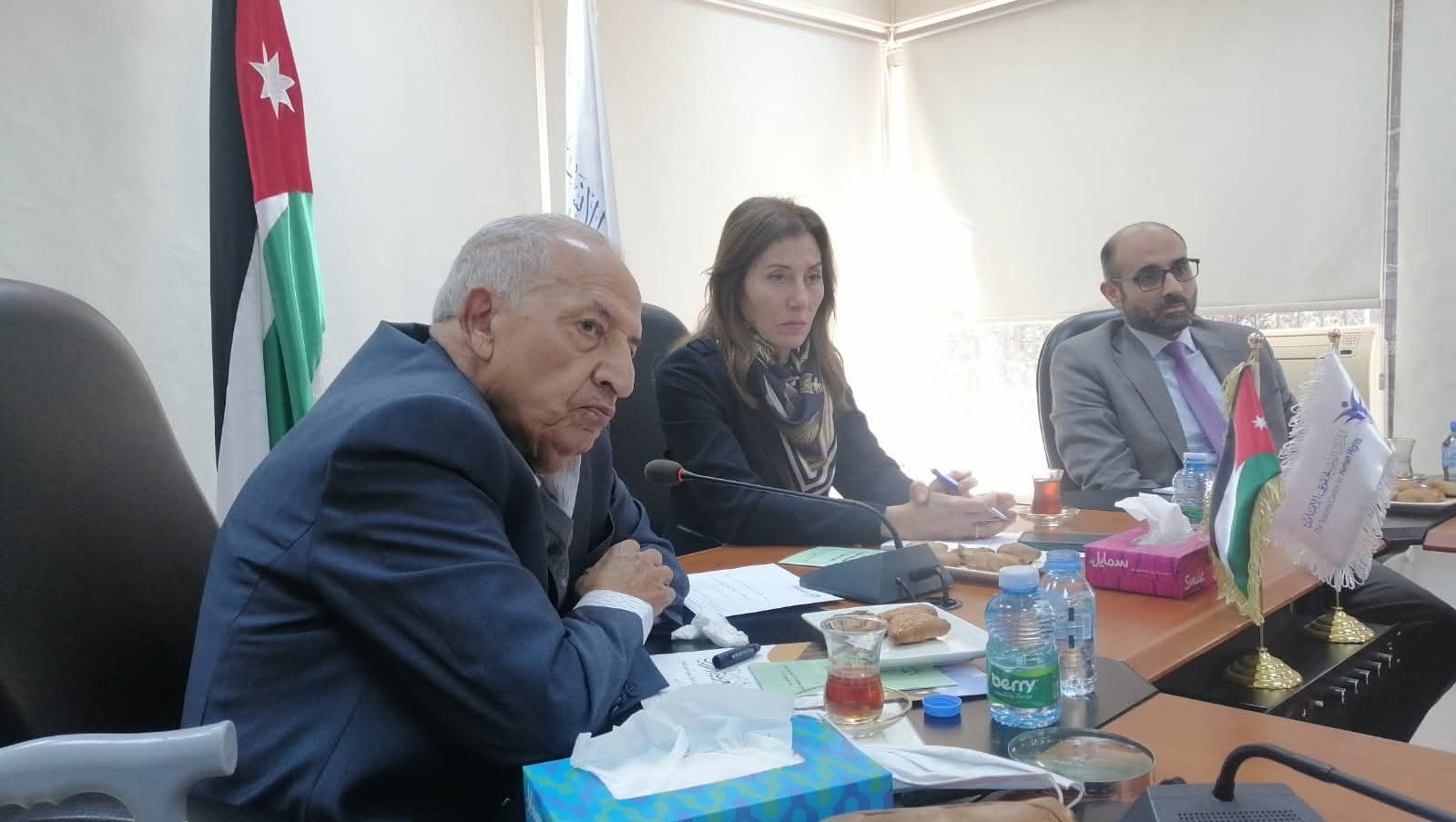 مجمع اللغة العربية والمركز الوطني لحقوق الإنسان يبحثان تعزيز حماية اللغة العربية وتفعيل قانونها