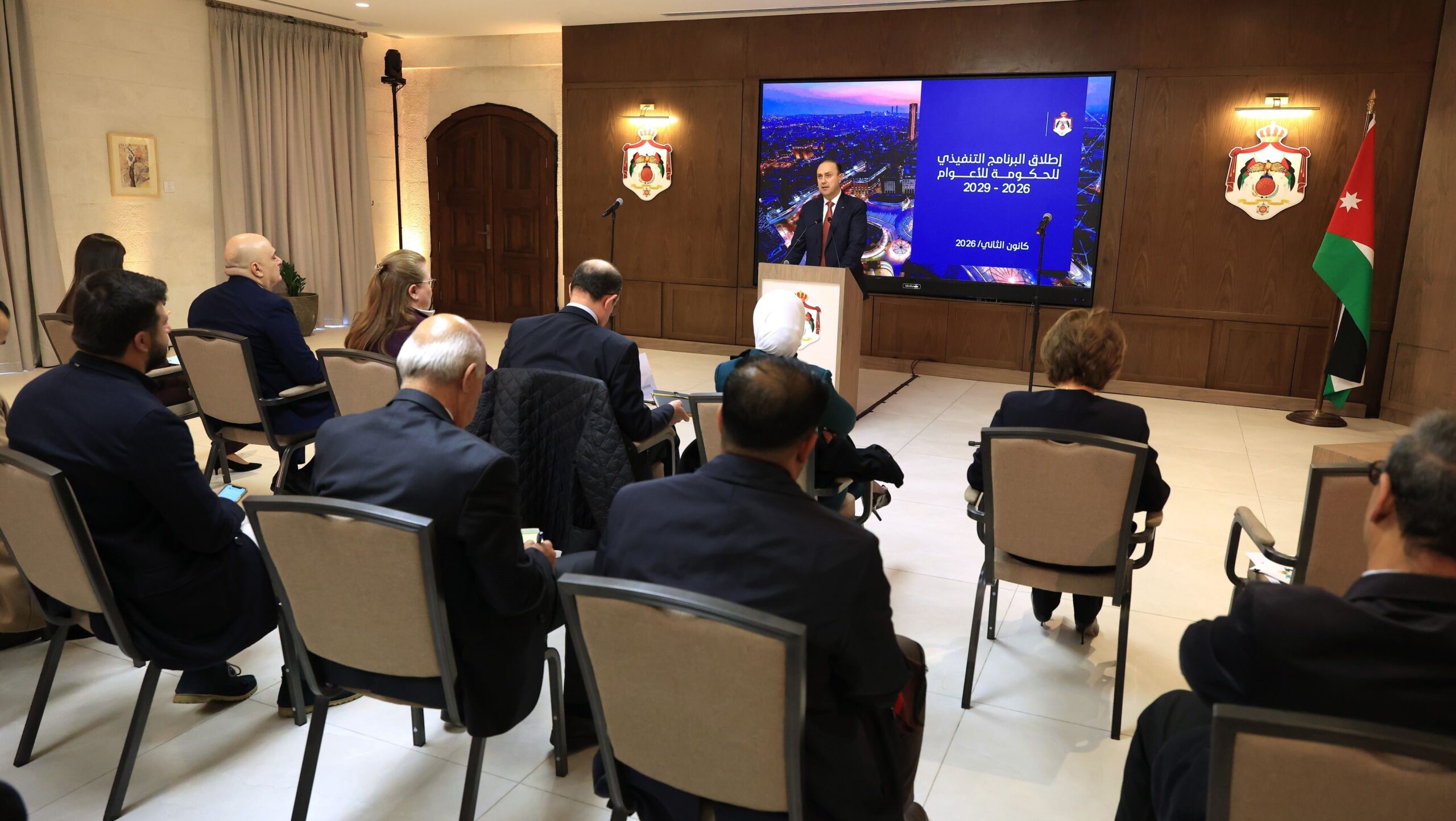 صورة حول : بالفيديو.. إطلاق البرنامج التنفيذي للحكومة الأردنية 2026–2029 تحت الرعاية الملكية بالفيديو.. إطلاق البرنامج التنفيذي للحكومة الأردنية 2026–2029 تحت الرعاية الملكية