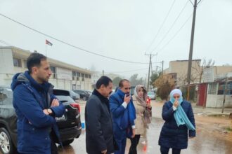 محافظ عجلون يؤكد الإسراع بحلول دائمة لتجمع مياه الأمطار