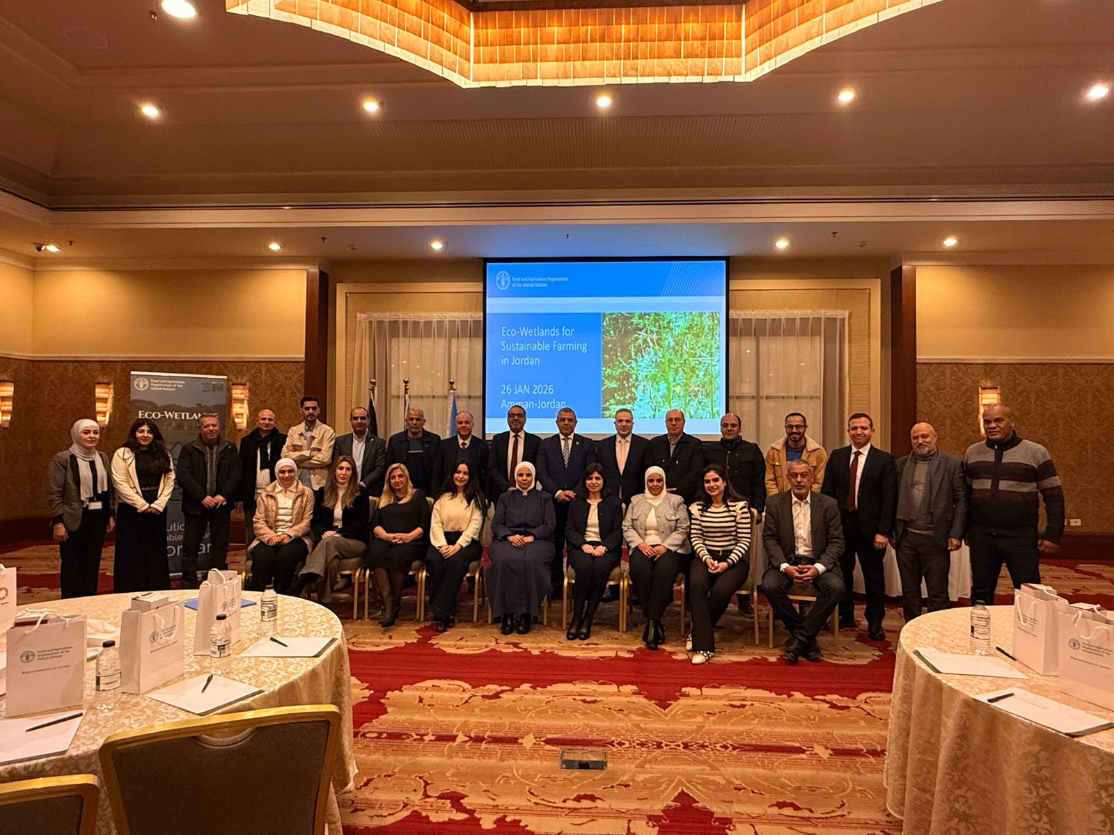 صورة حول : الفاو وأمانة عمّان تختتمان مشروع الأراضي الرطبة لتعزيز الزراعة المستدامة ومواجهة شحّ المياه الفاو وأمانة عمّان تختتمان مشروع الأراضي الرطبة لتعزيز الزراعة المستدامة ومواجهة شحّ المياه