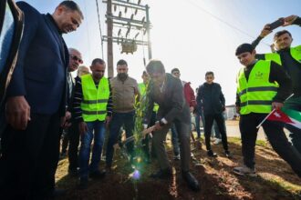 وزيرا الشباب والإدارة المحلية يشاركان في غرس 6 آلاف شجرة في الرمثا