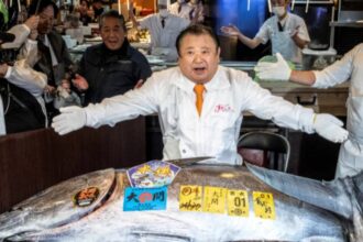 بيع سمكة تونة بـ 3.2 ملايين دولار في طوكيو