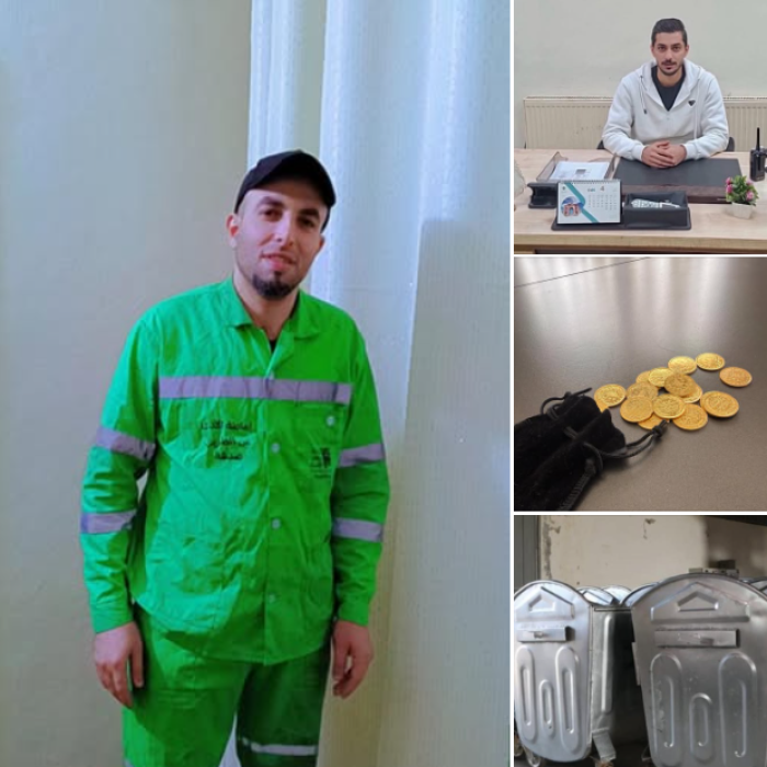 صورة حول : مواطنة تشتكي فقدان 16 ليرة ذهب بكيس نفايات… وعامل وطن وموظف يعيدانها فورًا مواطنة تشتكي فقدان 16 ليرة ذهب بكيس نفايات… وعامل وطن وموظف يعيدانها فورًا