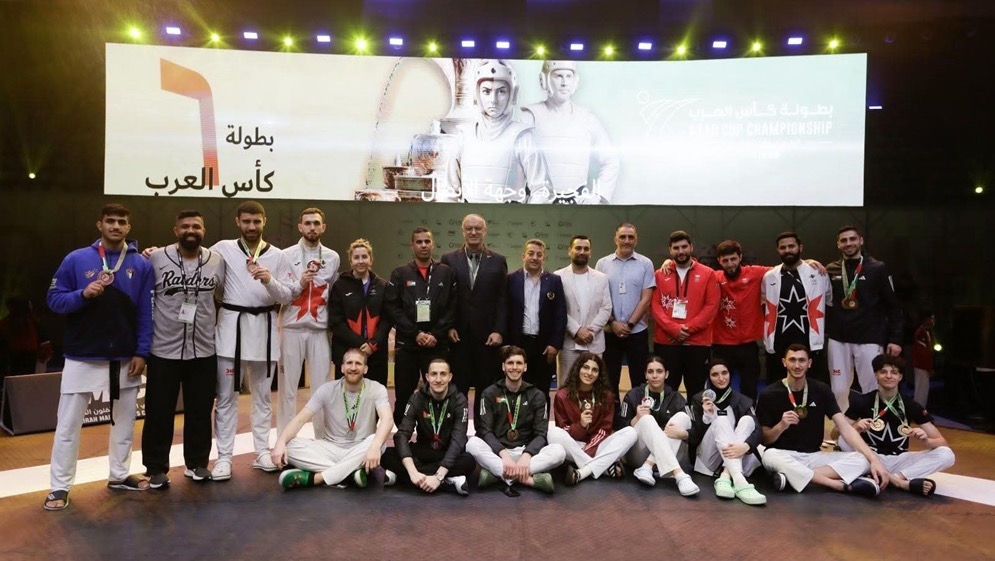 منتخب التايكواندو الأردني يحقق 8 ميداليات في كأس العرب