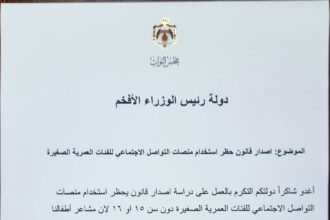 بالوثيقة .. نائب يدعو لحظر استخدام منصات التواصل الاجتماعي للأطفال دون 15 عاماً