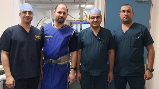 أول عملية قسطرة طرفية تُجرى في مستشفى الأميرة بسمة الجديد