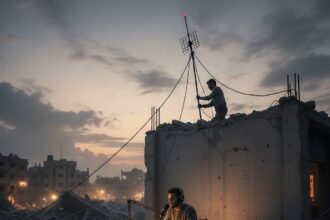 إذاعة "هنا غزة".. صوت يولد من الركام