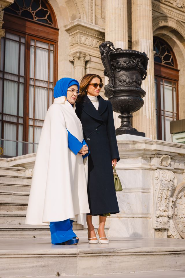 الملكة رانيا تلتقي السيدة الأولى التركية أمينة أردوغان