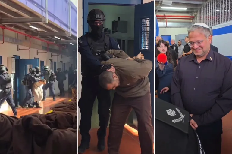 صورة حول : مشاهد "صادمة" لتنكيل بالأسرى.. بن غفير يقتحم سجن "عوفر" ويفجر موجة غضب عالمية قبيل رمضان مشاهد "صادمة" لتنكيل بالأسرى.. بن غفير يقتحم سجن "عوفر" ويفجر موجة غضب عالمية قبيل رمضان