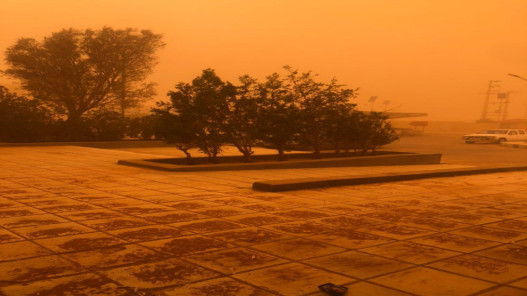 وزارة البيئة تحذر من النشاطات الخارجية بسبب العاصفة الرملية