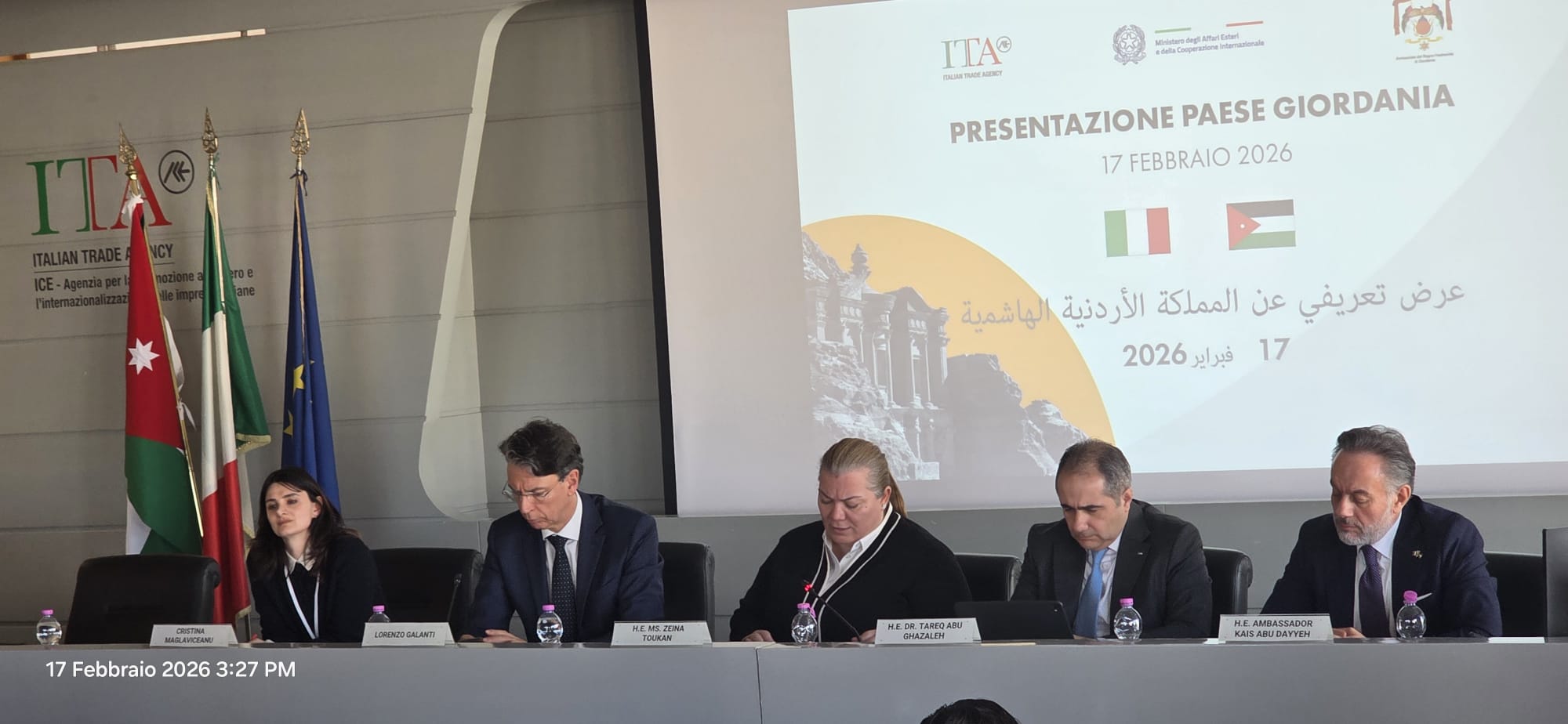 وفد وزاري يلتقي قيادات اقتصادية إيطالية لتعزيز التعاون وترسيخ الأردن كوجهة استثمارية موثوقة في المنطقة