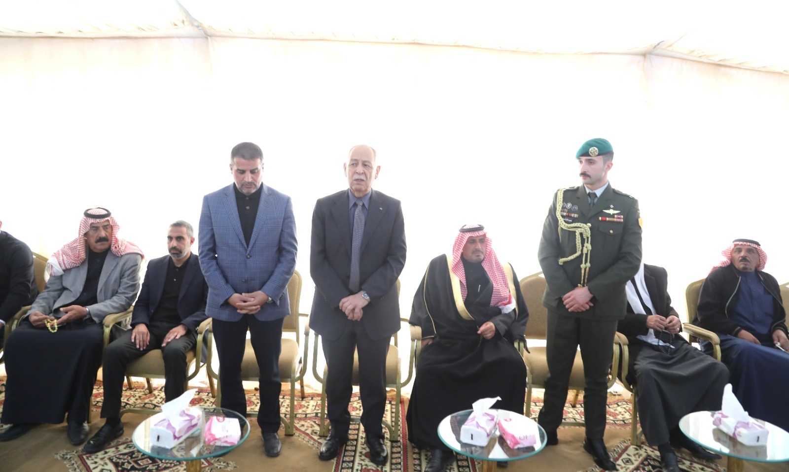 *مندوبا عن الملك وولي العهد...العيسوي يعزي العدوان والأحمد*